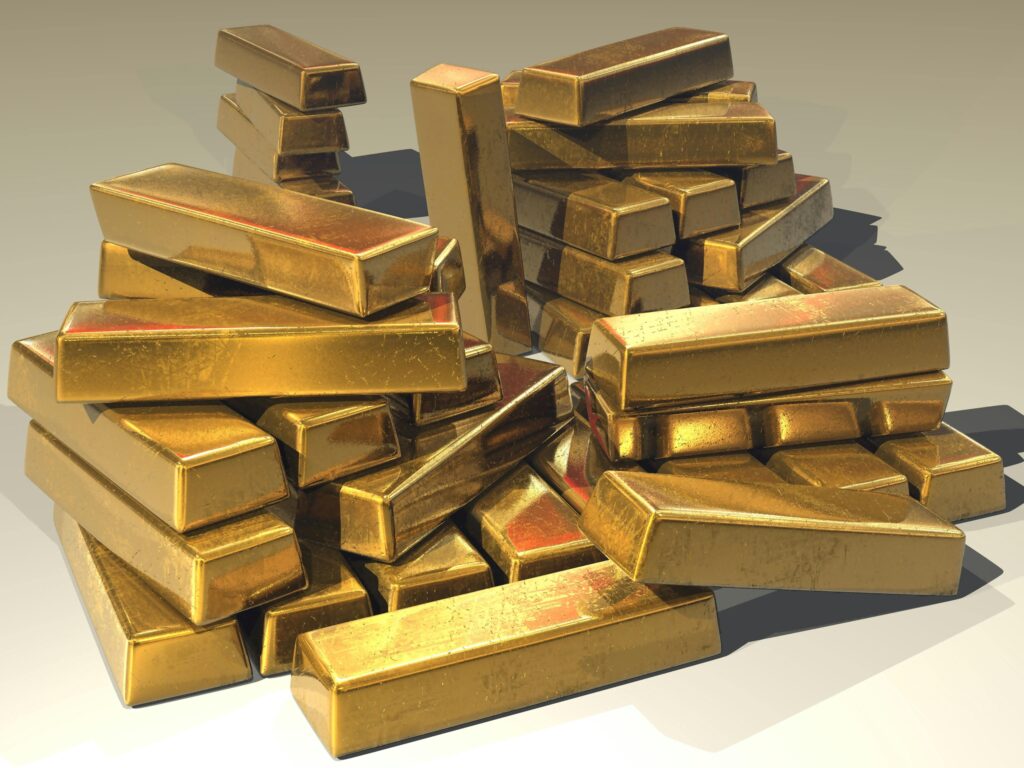 Commodities Trading such as gold, is a great way to diversify your portfolio and tap into an incredible market. This image shows gold bars and is related to an article on Commodities Trading in South Africa.